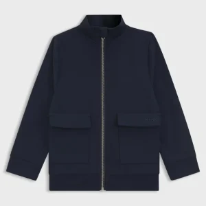 cardigan con tasche e zip