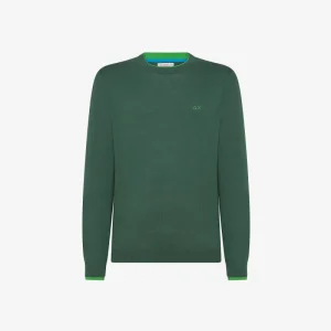 maglioncino con collo in contrasto