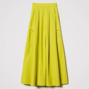 gonna lunga con pieghe