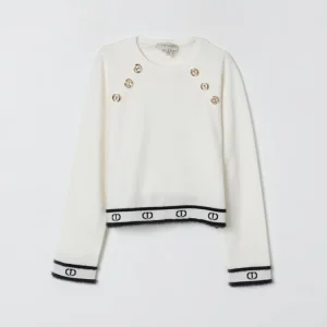 maglia in lana con applicazioni