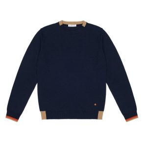 maglia con contrasto al collo