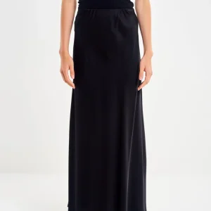 gonna lunga effetto satin