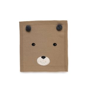 coperta con dettaglio orsetto