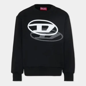 felpa girocollo con logo