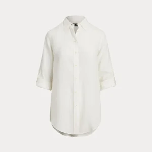 camicia in lino relaxed fit