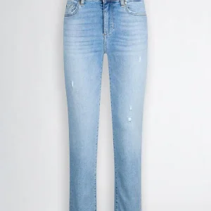 Jeans slim fit con strass