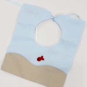 bavetta cotone con ricamo pesciolino