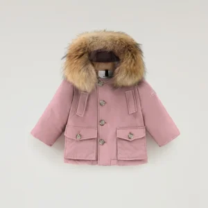 Parka in ramar clotch con pelliccia removibile