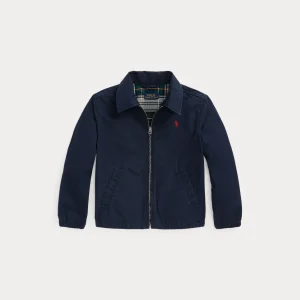 giubbino in popeline con logo