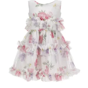 abito in tulle floreale