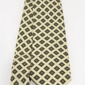 cravatta in seta stampa vintage