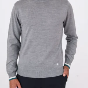 maglia con contrasto al collo