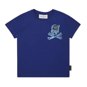 t-shirt con logo teschio