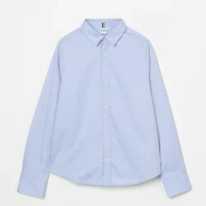 camicia bianca con logo