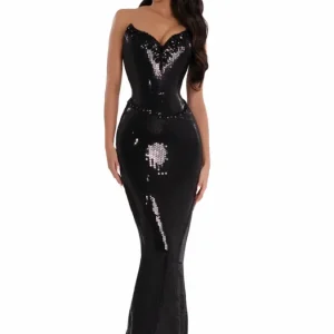 abito cerimonia pailettes