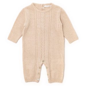 tutina ecrù con ricamo