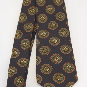 cravatta in seta stampa vintage
