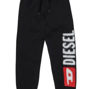 pantalone con maxi logo laterale