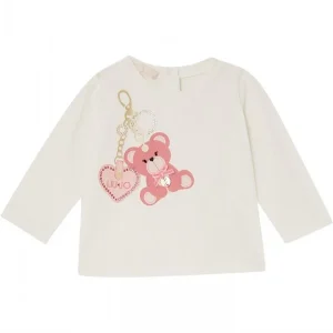 t-shirt con applicazione orsetto