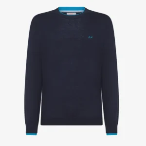 maglioncino con collo in contrasto