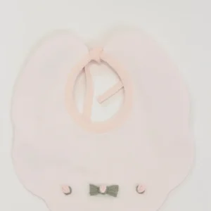 bavetta nascita in cotone con fiocco