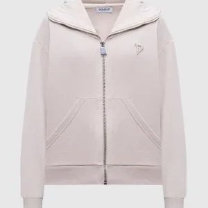 felpa full zip con logo