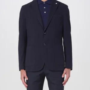 giacca in cotone piquet