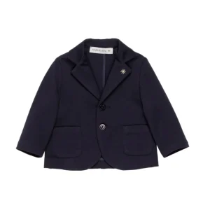 giacca monopetto con logo