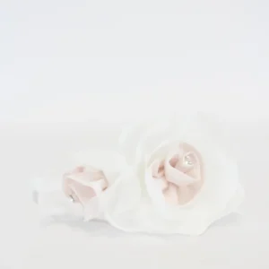 cerchietto con rosa e gioiello