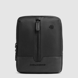 borsello in tessuto e pelle