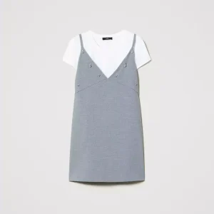 abito corto con ricami