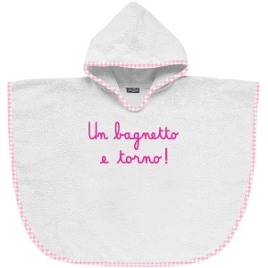 baby poncho con cappuccio
