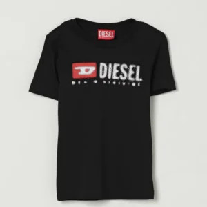 T-shirt con logo in contrasto