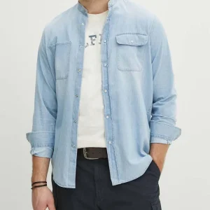 camicia coreana in denim