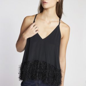 top con bordo plumage