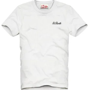 t-shirt con ricamo logo