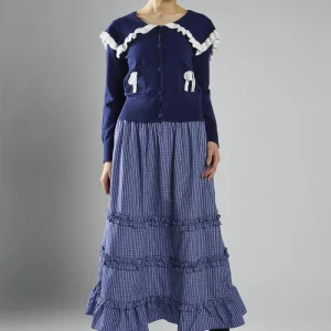 cardigan con colletto oversize