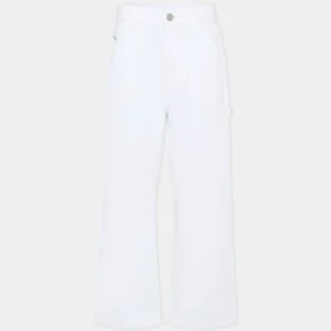 jeans bianco in denim bianco