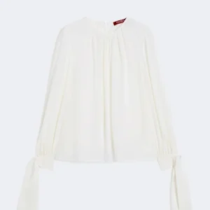 blusa in crepe de chine