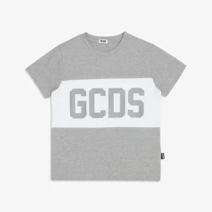 T-shirt con logo contrasto