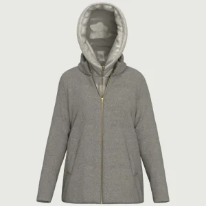 giaccone imbottito in panno soft