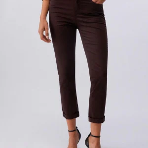 pantalone skinny in raso