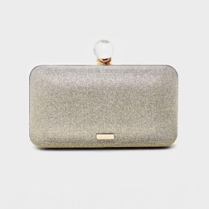 Borsa pochette argento