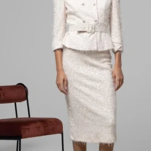 giacca blazer con cinta