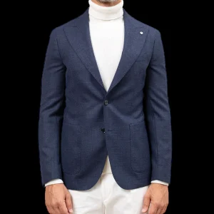 blazer monopetto in lana vergine