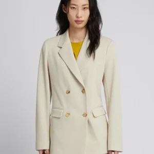 Blazer in jersey piquet di cotone