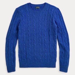 Maglione in cashemere e trecce