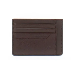 Portacarte in pelle con logo