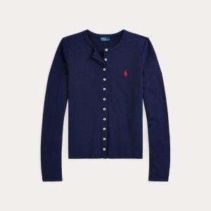 cardigan in cotone con bottoncini