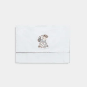 set lenzuolino e federa con ricamo